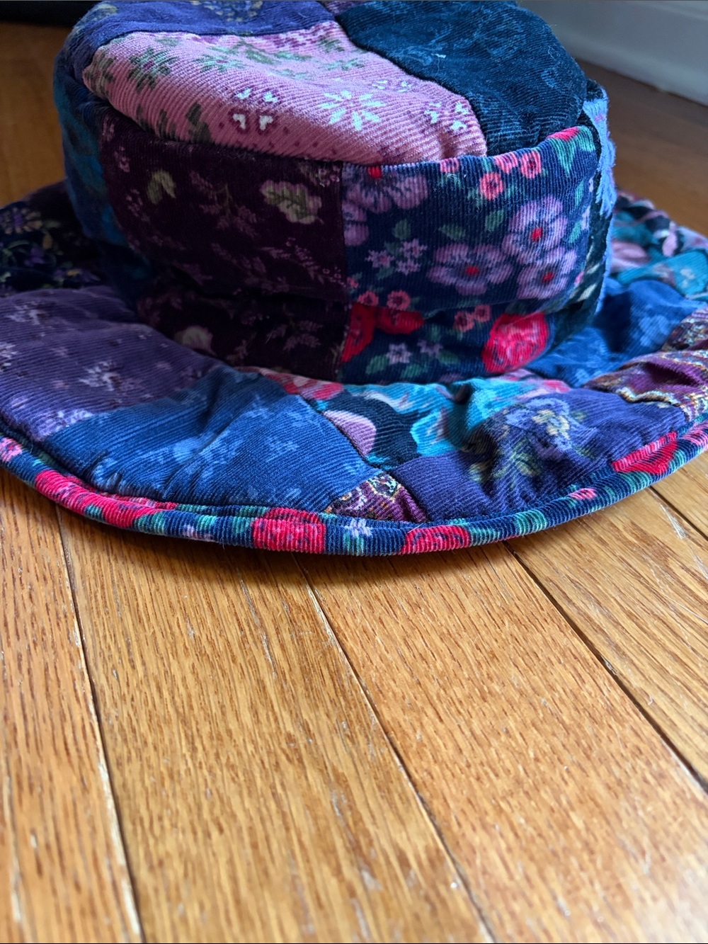 Gypsy Rose Grateful Dead Patchwork Velvet Bucket Hat - Picture 5 of 7